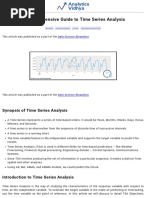 A Comprehensive Guide To Time Series Analysis