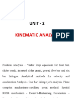 Unit - 2: Kinematic Analysis