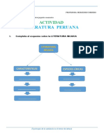 ACTIVIDAD- LITERATURA PERUANA
