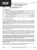 01 PRMGT - Assignment Question Marking Scheme