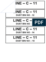 Line - C - 11: Dust Bin No - 12