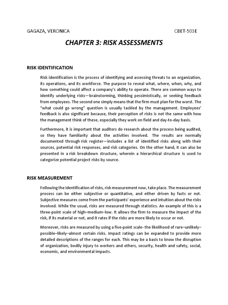 Risk Assessment and Control Strategies | PDF | Risk | Audit
