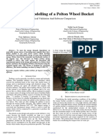 Ijert Ijert: Design and Modelling of A Pelton Wheel Bucket