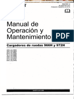 Manual Operacion Mantenimiento Cargador 966h 972h Caterpillar