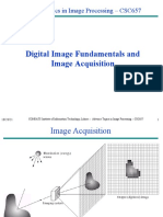 Digital Image Fundamentals and Image Acquisition: Advance Topics in Image Processing - CSC657
