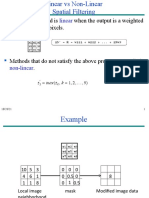 A Filtering Method Is When The Output Is A Weighted Sum of The Input Pixels