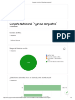 Compota Nutricional - Agaricus Campestris - Resultados Graficos