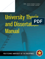 PUP - University Thesis and Dissertation Manual With ISBN as of 08.07.17