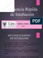 Secuencia Rápida de Intubación: Ximena Cediel