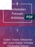 Pembatalan Arbitrase