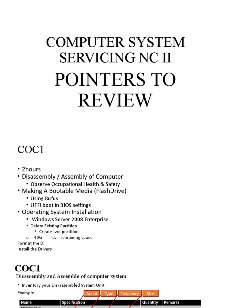 Computer System Servicing NC II | PDF | Group Policy | Ip Address