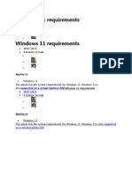 Windows 11 Requirements: 10/07/2021 4 Minutes To Read o