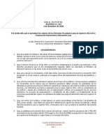 Acuerdo de Sala No. 164 Derechos Pecuniarios 2021