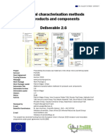 Material Characterisation Methods For Products and Components Deliverable 2.6