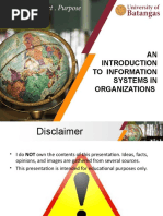 AN To Information Systems in Organizations