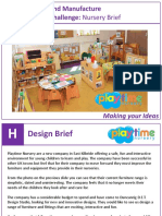 Design and Manufacture Design Challenge: Nursery Brief: Making Your Ideas