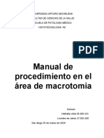 Manual de Procedimiento en El Área de Macrotomia