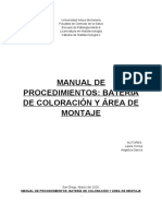 Manual de Procedimientos - Batería de Coloración y Área de Montaje 2