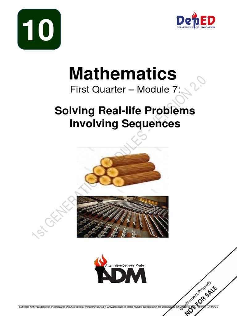 Mathematics: 1St Generation Modules - Version 2.0 | PDF | Learning ...