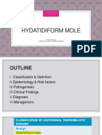 Hydatidiform Mole: Martinclyde G. Paglinawan