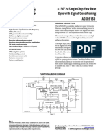 ADXRS150: 150°/s Single Chip Yaw Rate Gyro With Signal Conditioning