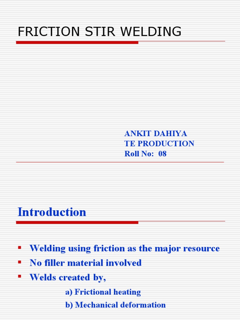 Friction Stir Welding | PDF | Construction | Metals