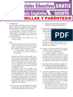 Pre - Competencia Lingüística - Uso de Comillas y Paréntesis (Material)