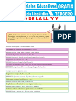 3.° Secundaria - Competencia Lingüística - Uso de La LL, Y (Material)