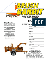 Brush Chipper: Model 990 Operating & Parts Manual 990 Attention