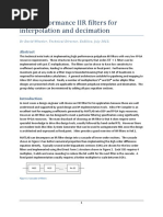 IIR Filters For Interpolation and Decimation