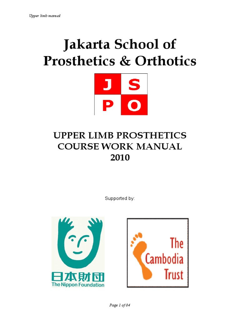 Upper Limb Prosthetics Manual 2010 | PDF | Thumb | Finger