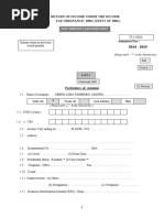 Company Tax Return Form