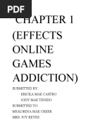 Chapter 1 Effects Online Games Addiction