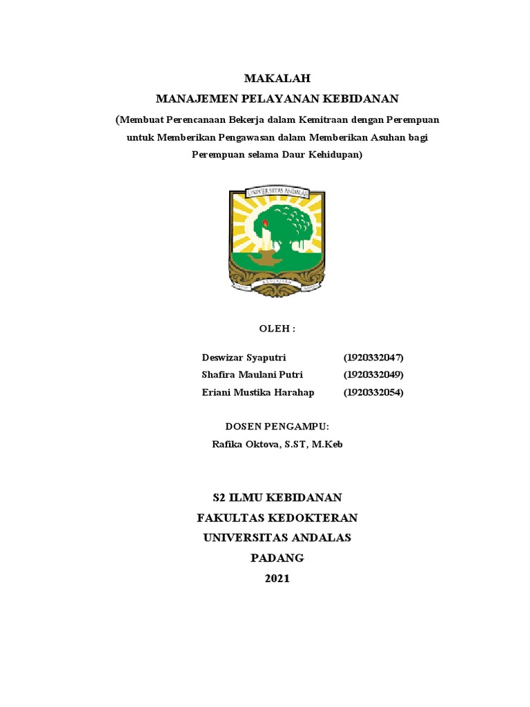 Perencanaan Kemitraan Kebidanan Efektif | PDF | Karier & Perkembangan