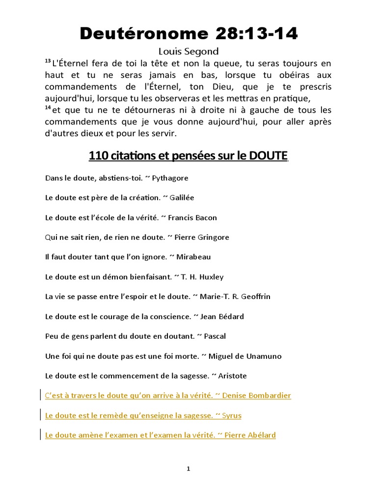 Citations Pdf Dieu Verite