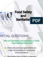 Week 3 Food Safety and Sanitation