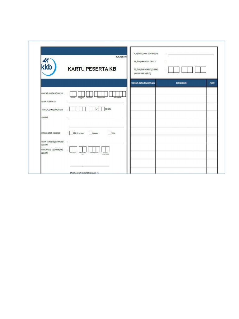 Kartu KB | PDF