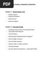 Chapter 1 - Report Writer Tool: Workday Training - Integrations Training Plan