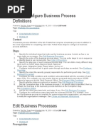 Business Process Configurations