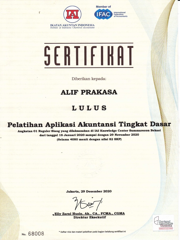 Sertifikasi Akuntansi IAI PDF