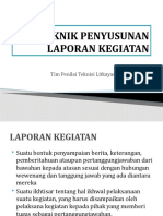 3.Teknik Penyusunan Laporan Kegiatan