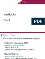 Financial Statement Analysis Introduction