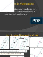 The Acceleration Analysis Plays A Very Important Role in The Development of Machines and Mechanisms