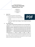 Standard Proctor Test Results