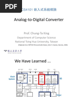 Analog-to-Digital Converter: Prof. Chung-Ta King