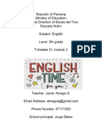 Modulo 2 Tercer Trimestre Tercer Grado