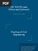 CEC 314-CE Laws, Ethics and Contracts: Aironne Karl S. Valdez