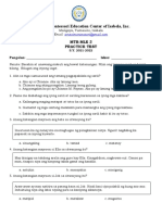 Practice Test Mtb3 First Quarter