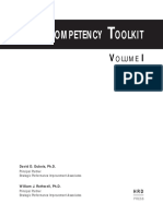 The Competency Toolkit Volume 1 of A 2 Volume Set