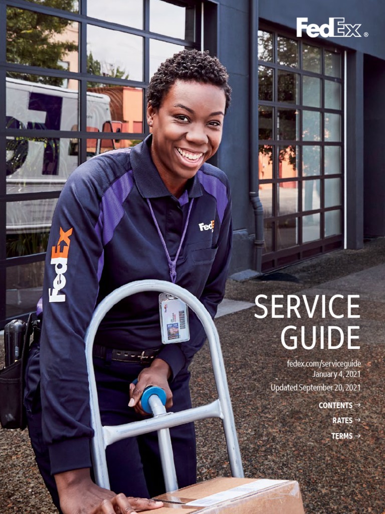 Service Guide January 4, 2021 Updated September 20, 2021 PDF Cargo